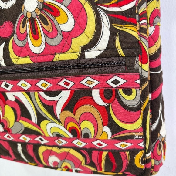 VERA BRADLEY Puccini Print Quilted Crossbody Messenger Bag Purse 60s 70s Boho - Picture 12 of 17